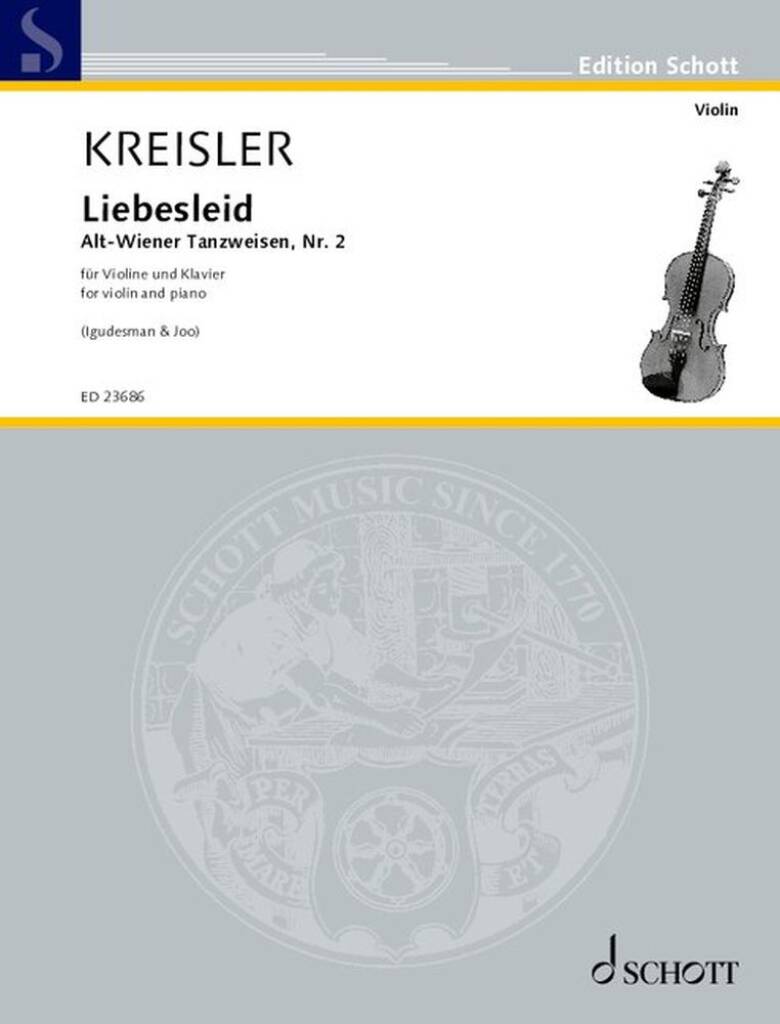KREISLER - LIEBESLEID. ALT-WIENER TANZWEISEN, NR.2 FÜR VIOLINE UND KLAVIER (IGUDESMAN & JOO)