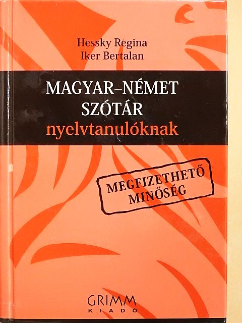 Hessky Regina - Magyar-német szótár nyelvtanulóknak [antikvár]