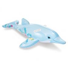 Intex: Felfújható delfin lovagló matrac - 175 x 66 cm
