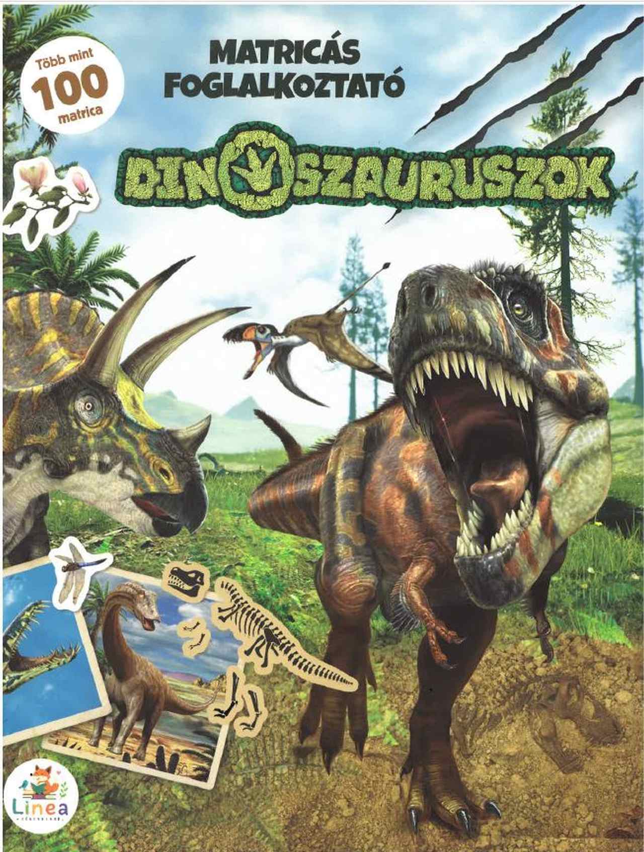 Dinoszauruszok - Matricás foglalkoztató