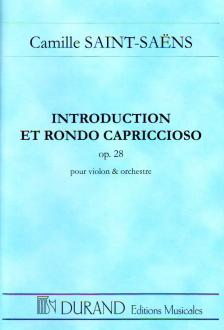 SAINT -SAENS - INTRODUCTION ET RONDO CAPRICCIOSO POUR VIOLON & ORCHESTRE OP. 28 TASCHENPARTITUR