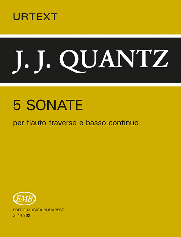 QUANTZ,J.J. - 5 SONATE PER FLAUTO TRAVERSO E BASSO CONTINUO (CSALOG BENEDE