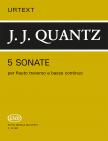QUANTZ,J.J. - 5 SONATE PER FLAUTO TRAVERSO E BASSO CONTINUO (CSALOG BENEDE
