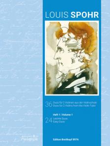 SPOHR, LOUIS - 24 LEICHTE DUOS (36 DUOS FÜR 2 VIOLINEN AUS DER VIOLINSCHULE HEFT 1)
