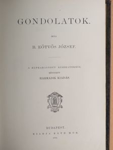 B. Eötvös József - Gondolatok [antikvár]
