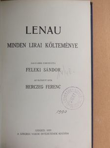 Nikolaus Lenau - Lenau minden lirai költeménye [antikvár]