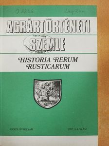 Csoma Zsigmond - Agrártörténeti Szemle 1997/3-4. [antikvár]