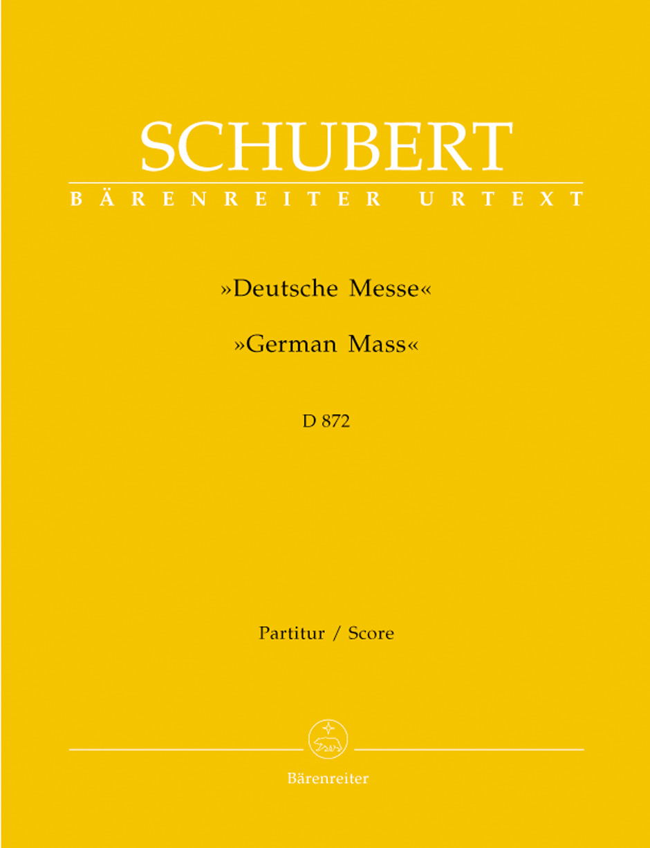 Franz Schubert - DEUTSCHE MESSE D 872 PARTITUR URTEXT (MICHAEL KUBE)