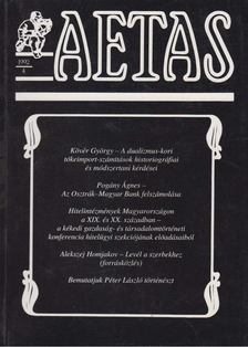 Deák Ágnes (főszerk.) - Aetas 1992/4. [antikvár]