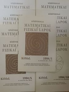 Középiskolai matematikai és fizikai lapok 1994. január-december [antikvár]