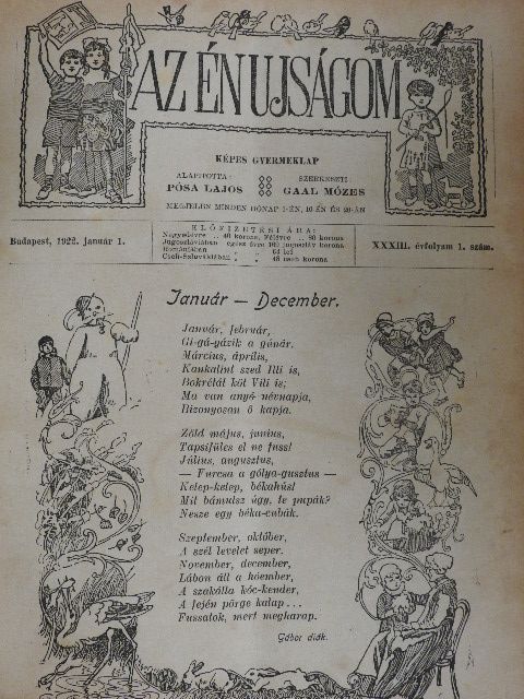 Bársony István - Az Én Ujságom 1922. (nem teljes évfolyam) [antikvár]