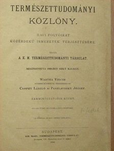 Dalmady Zoltán - Természettudományi Közlöny 1904. január-december/Pótfüzetek a Természettudományi Közlönyhöz 1904. január-december [antikvár]
