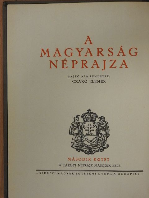 Győrffy István - A magyarság néprajza II. [antikvár]