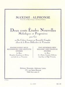 MAXIME-ALPHONSE - DEUX CENTS ÉTUDES NOUVELLES 5: 20 ÉTUDES TRES DIFFICILES POR COR