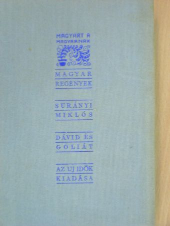 Surányi Miklós - Dávid és Góliát [antikvár]