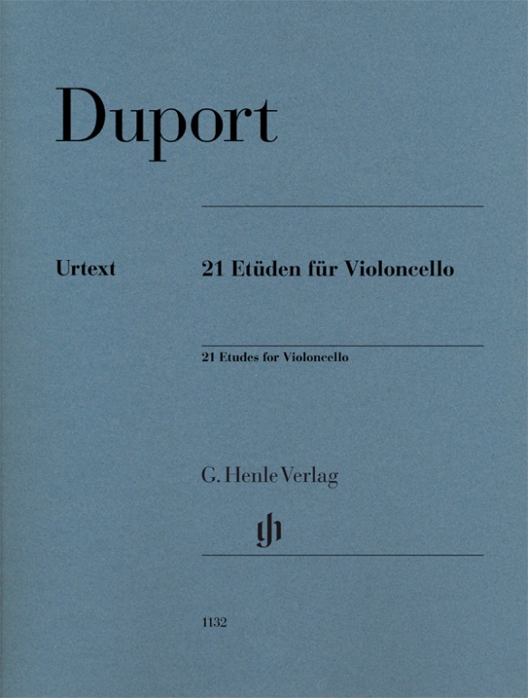 DUPORT - 21 ETÜDEN FÜR VIOLONCELLO (N.GERTSCH / W.E.SCHMIDT) FINGERSATZ UND STREICHBEZEICHN. VOM KOMPONISTEN