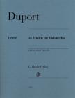 DUPORT - 21 ETÜDEN FÜR VIOLONCELLO (N.GERTSCH / W.E.SCHMIDT) FINGERSATZ UND STREICHBEZEICHN. VOM KOMPONISTEN