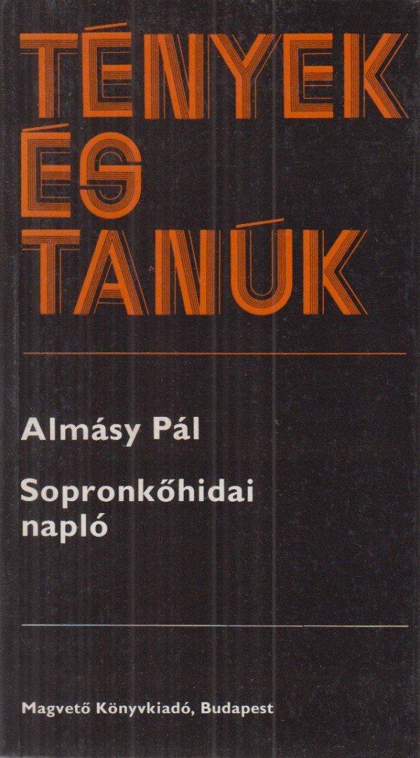 ALMÁSY PÁL - Sopronkőhidai napló [antikvár]