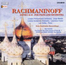 RACHMANINOFF - SUITES I & II - FOR PIANO AND ORCHESTRA CD