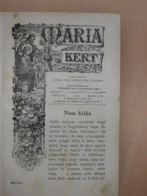 Ackermann Kálmán - Mária-Kert 1915. január-december/1916. január-december [antikvár]