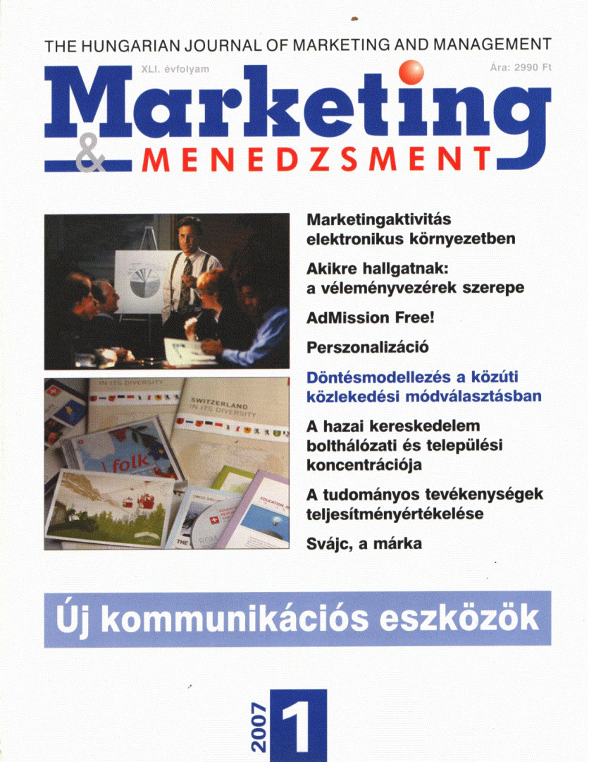 Papp-Váry Árpád Ferenc - Marketing & Menedzsment 2007/1. [antikvár]