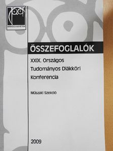 XXIX. Országos Tudományos Diákköri Konferencia-Műszaki Szekció [antikvár]