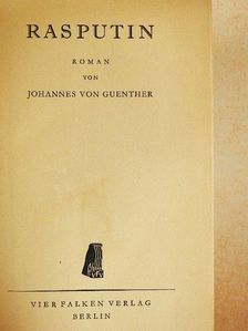 Johannes von Guenther - Rasputin  [antikvár]