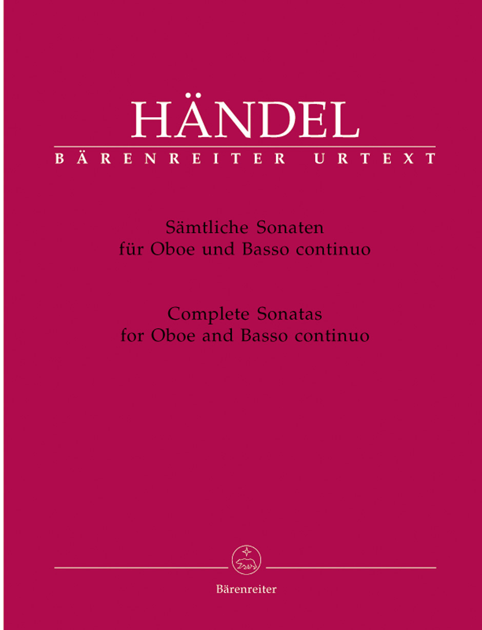 HAENDEL - SAEMTLICHE SONATEN FÜR OBOE UND BASSO CONTINUO URTEXT (TERENCE BEST)