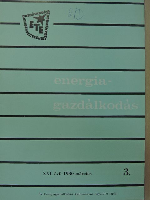 Balázs László - Energiagazdálkodás 1980. március [antikvár]