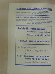 Ferenczy Valér - Magyar Könyvbarátok Diáriuma 1938. július-október [antikvár]