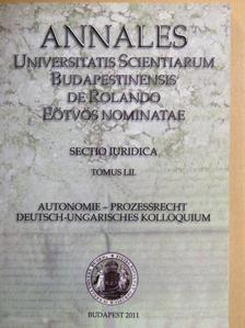 László Burián - Annales Universitatis Scientiarum Budapestinensis de Rolando Eötvös nominatae LII [antikvár]