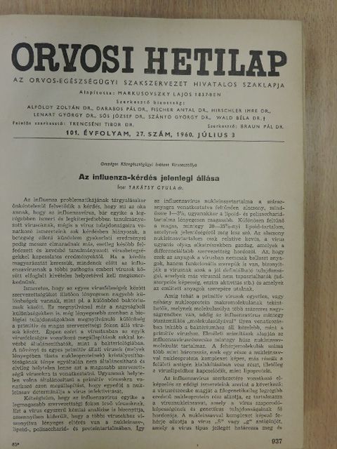 Dr. Andriska Jolán - Orvosi Hetilap 1960. január-június (fél évfolyam) [antikvár]