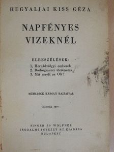 Hegyaljai Kiss Géza - Napfényes vizeknél [antikvár]