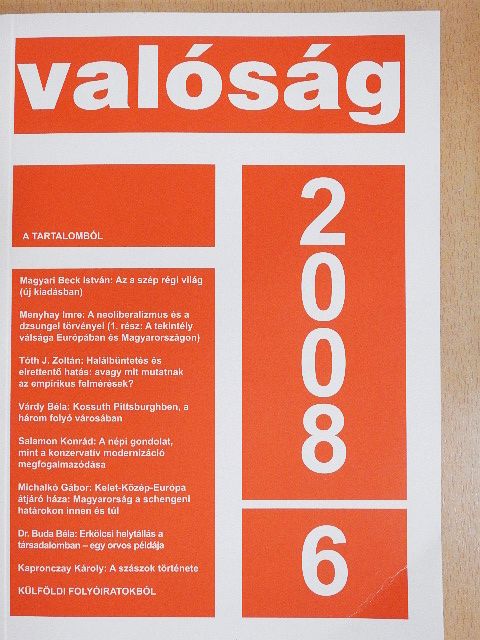 Dr. Buda Béla - Valóság 2008. június [antikvár]