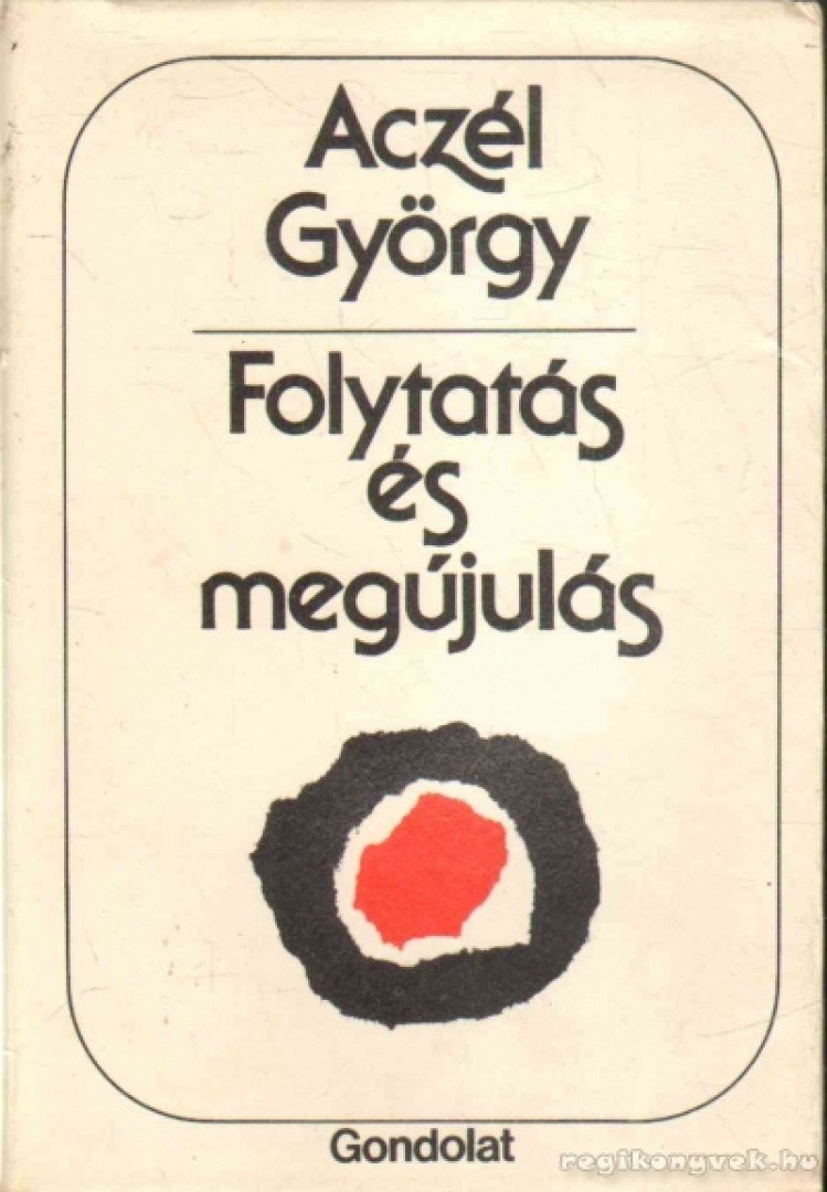 ACZÉL GYÖRGY - Folytatás és megújulás [antikvár]