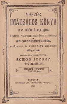 Mákzór - Imádságos könyv V. [antikvár]