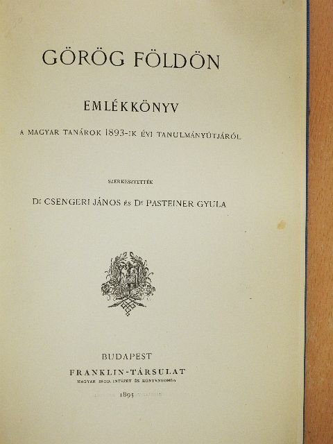 Bódiss Jusztin - Görög földön [antikvár]