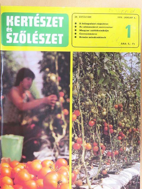 Czáka Sarolta - Kertészet és Szőlészet 1979. január-december [antikvár]