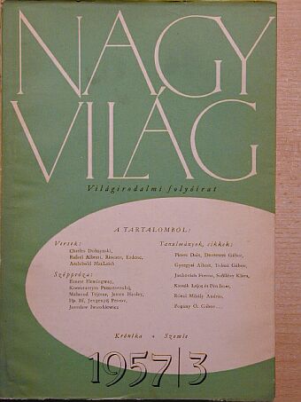 Archibald MacLeish - Nagyvilág 1957. június [antikvár]