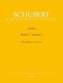 Franz Schubert - LIEDER BAND 3, TIEFE STIMME
