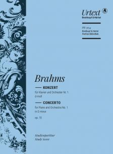 BRAHMS... - KONZERT NR.1 D-MOLL FÜR KLAVIER UND ORCHESTER OP.15 TASCHENPARTITUR,ANTIKVÁ