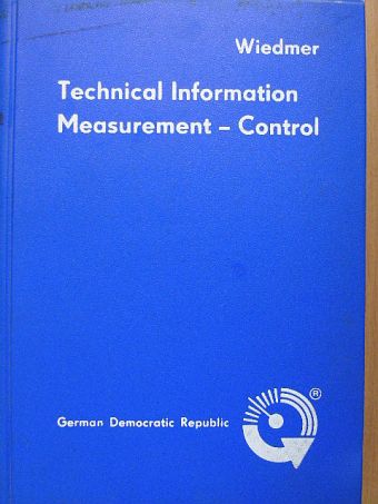 Helmut Wiedmer - Technical Information [antikvár]