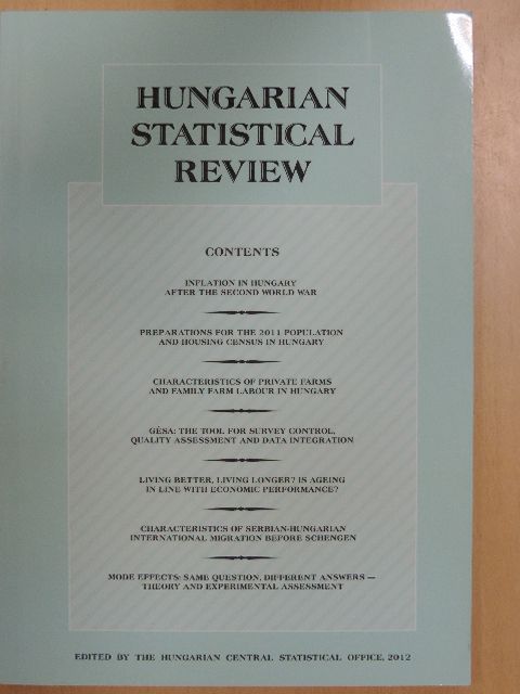 Ádám Marton - Hungarian Statistical Review 2012. Special [antikvár]