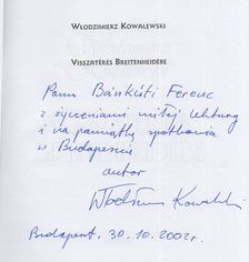KOWALEWSKI, WLODZIMIERZ - Visszatérés Breitenheidébe (Dedikált) [antikvár]
