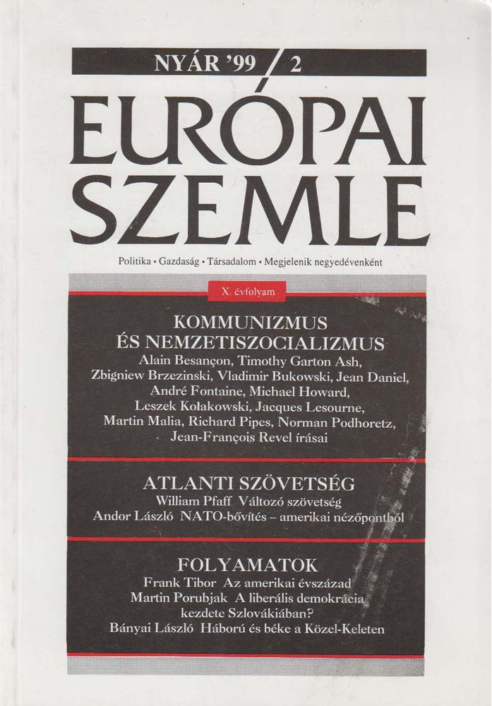 Papp Gábor (főszerk.) - Európai szemle 1999/2. [antikvár]