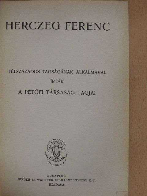 Balla Ignác - Herczeg Ferenc [antikvár]