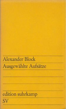Block, Alexander - Ausgewählte Aufsätze [antikvár]