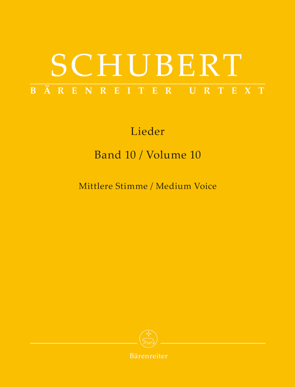 Franz Schubert - LIEDER BAND 10 MITTLERE STIMME