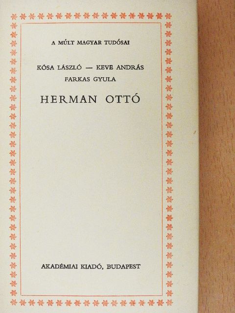 Farkas Gyula - Herman Ottó [antikvár]