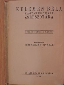 Kelemen Béla magyar és német zsebszótára I-II. [antikvár]